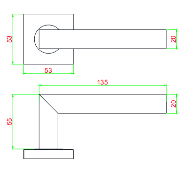 EN1906 Stainless Steel Hollow Tube Door Handle