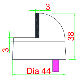 Floor Rubber Door Stopper Stainless Steel