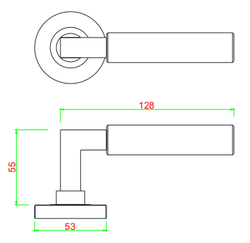 Modern Design Style Door Lever Handle