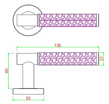 Luxury Leather Wrapped Door Handle