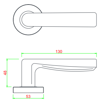 Heavy Duty Stainless Steel Door Lever Handle