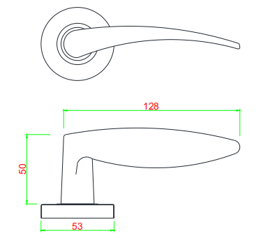Wooden Door Anti-corrosion Satin 304 Stainless Steel Handle