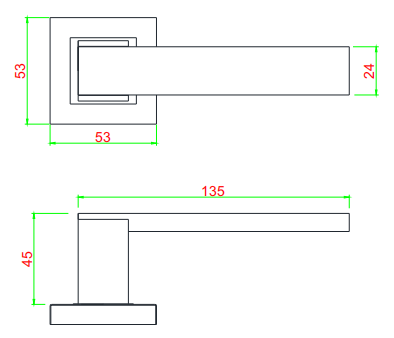 Security Mortise Wood Door Lock Set Handle