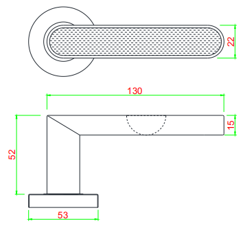 Premium Wood-Inlay Stainless Steel Lever Handle