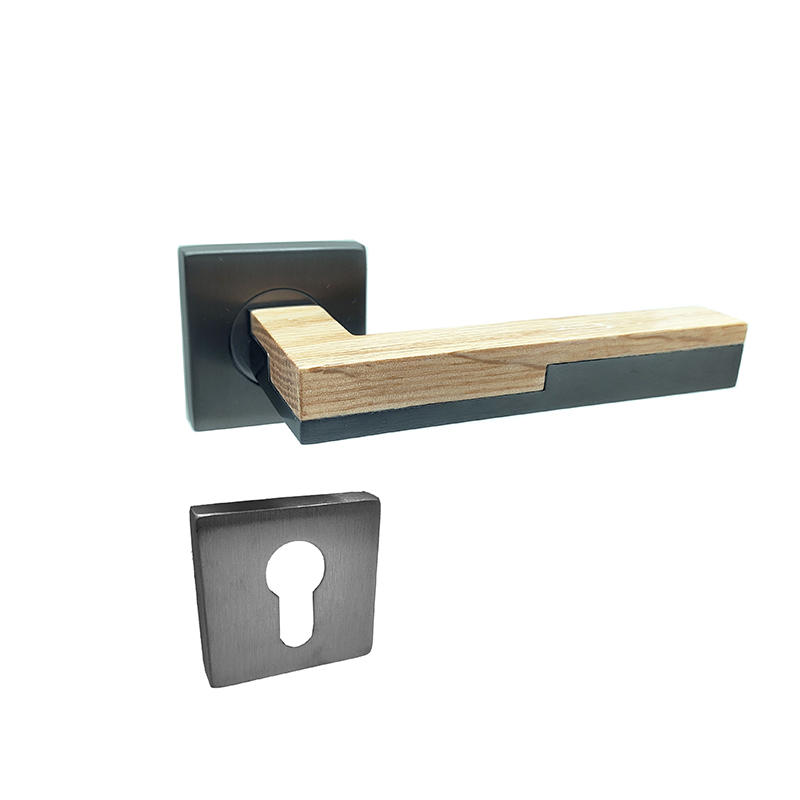 stainless steel door handle with log for bedroom