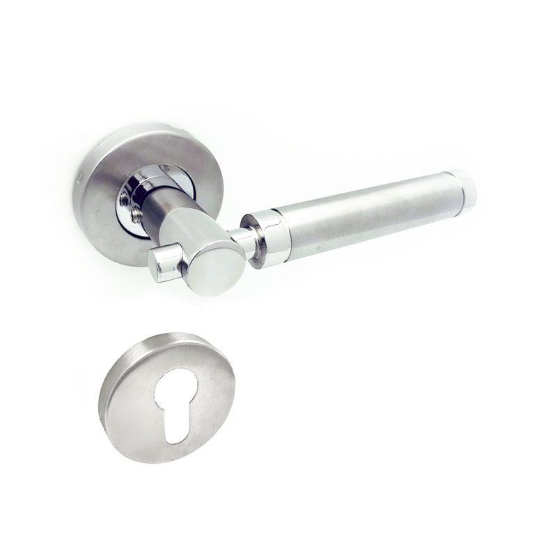 stainless steel lever tubular door handle lock