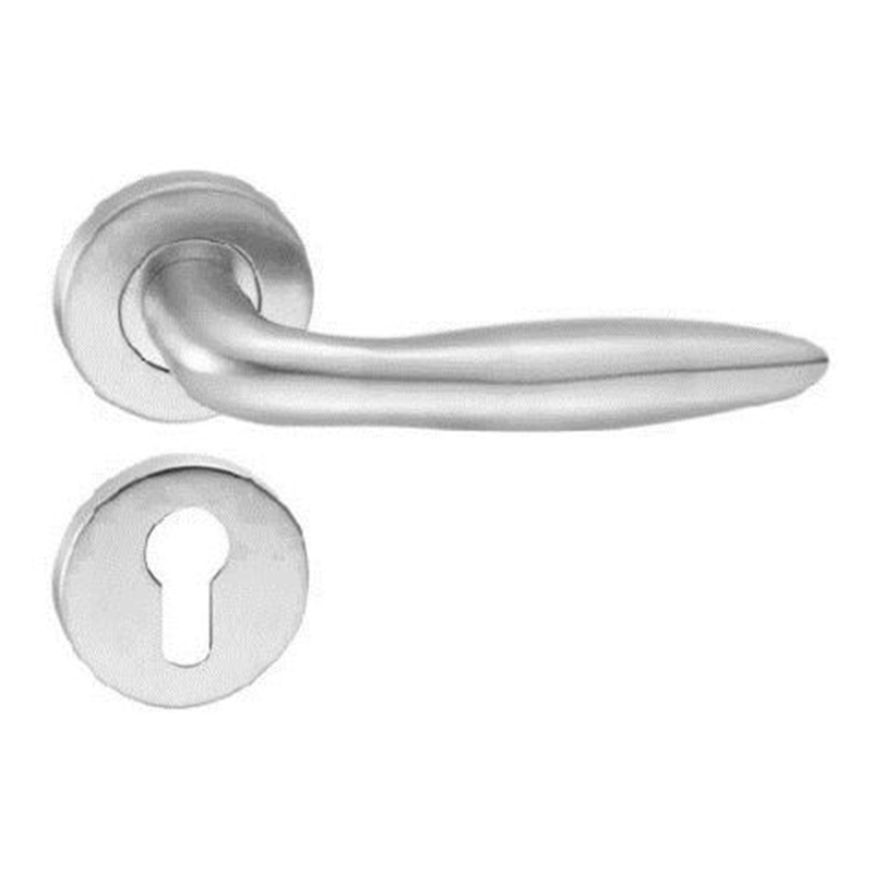 stainless steel solid lever door handle for passage doors